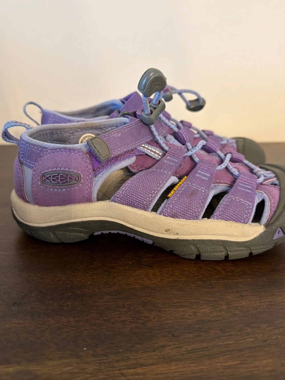 Keen Little Kids Purple Waterproof Sport Sandals Sz 13 Rubber Toe EUC